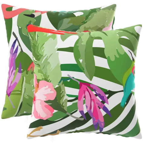 vidaXL Husă pentru pernă 2 pcs HEERLEN Multicolour 45 x 45 cm