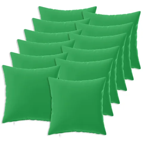 vidaXL Husă pentru pernă 12 pcs HEERLEN Verde 45 x 45 cm Poliester