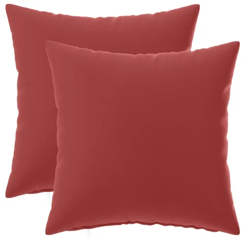 vidaXL Husă pentru pernă 2 pcs HEERLEN Roșu Vin 45 x 45 cm Poliester