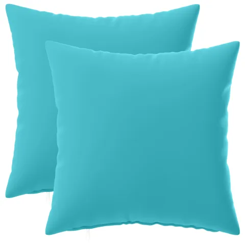 vidaXL Husă pentru pernă 2 pcs HEERLEN Turcoaz 50 x 50 cm Poliester