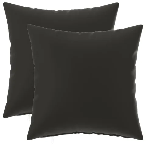 vidaXL Husă pentru pernă 2 pcs HEERLEN Negru 50 x 50 cm Poliester