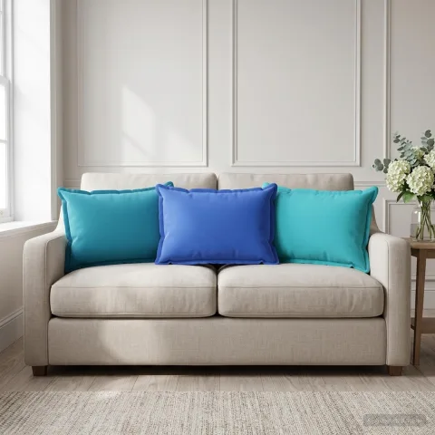 vidaXL Husă pentru pernă 2 buc. HOUTEN Albastru deschis 40 x 60 cm