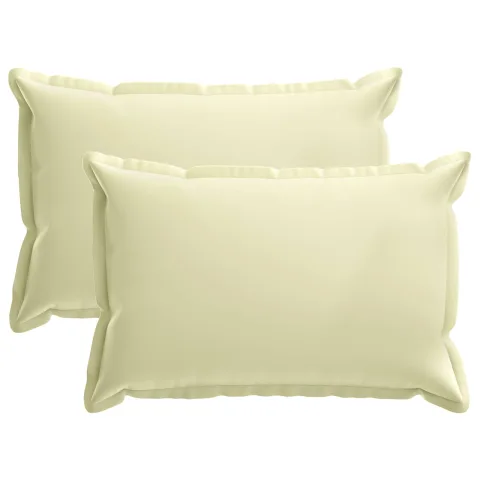 vidaXL Husă pentru pernă 2 buc. HOUTEN Crem 30 x 50 cm Poliester