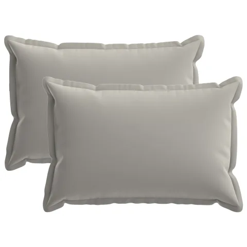 vidaXL Husă pentru pernă 2 buc. HOUTEN Gri 30 x 50 cm Poliester