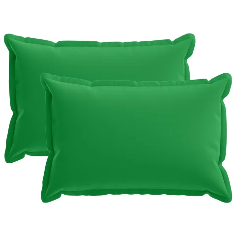 vidaXL Husă pentru pernă 2 buc. HOUTEN Verde 30 x 50 cm Poliester