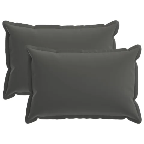 vidaXL Husă pentru pernă 2 buc. HOUTEN Antracit 30 x 50 cm Poliester