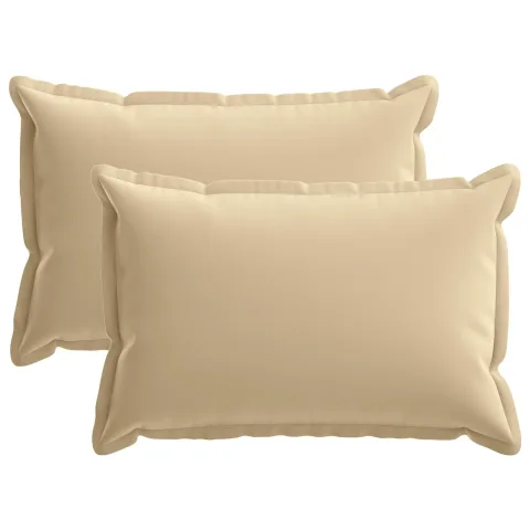 vidaXL Husă pentru pernă 2 buc. HOUTEN Bej 30 x 50 cm Poliester