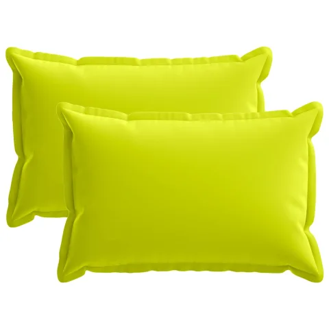 vidaXL Husă pentru pernă 2 buc. HOUTEN Verde strălucitor. 30 x 50 cm