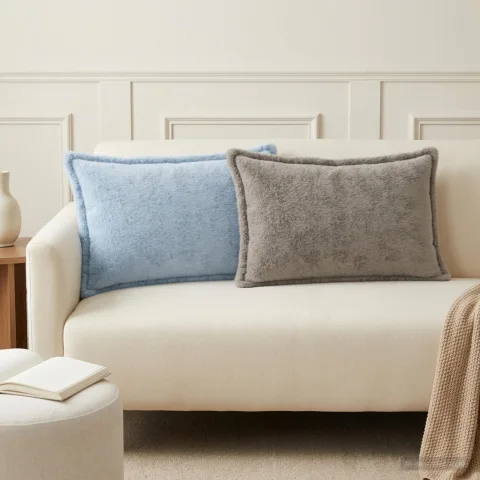 vidaXL Husă pentru pernă 6 buc. HOUTEN Albastru deschis 30 x 50 cm