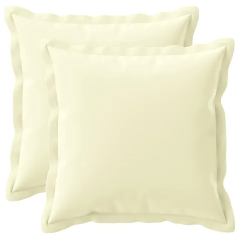 vidaXL Husă pentru pernă 2 buc. HOUTEN Crem 40 x 40 cm Poliester