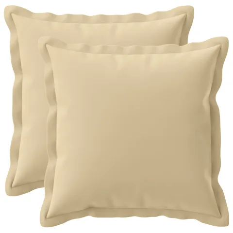 vidaXL Husă pentru pernă 2 buc. HOUTEN Bej 40 x 40 cm Poliester