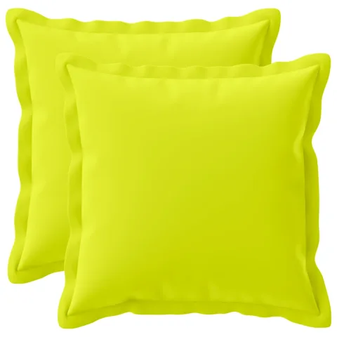 vidaXL Husă pentru pernă 2 buc. HOUTEN Verde strălucitor. 40 x 40 cm