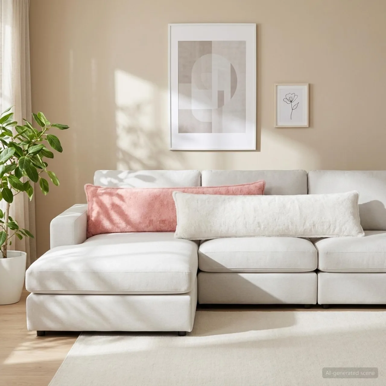 vidaXL Husă pentru pernă HOUTEN Alb 40 x 145 cm