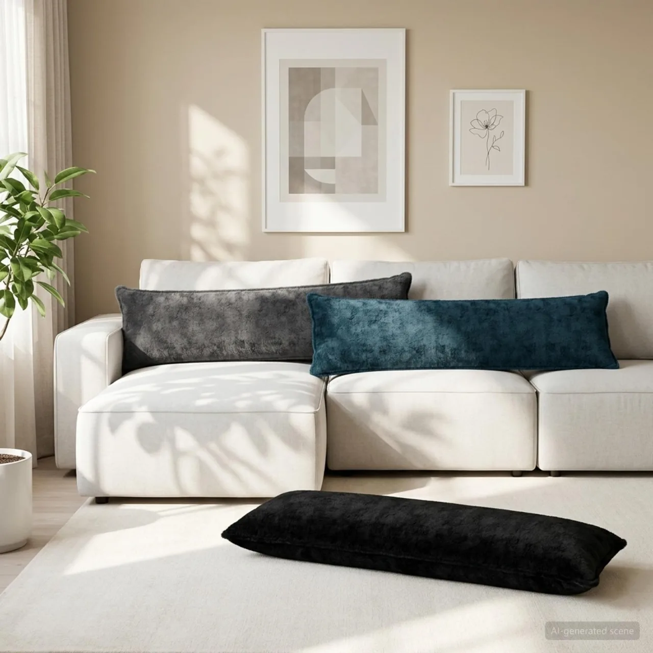 vidaXL Husă pentru pernă HOUTEN Gri închis 40 x 145 cm