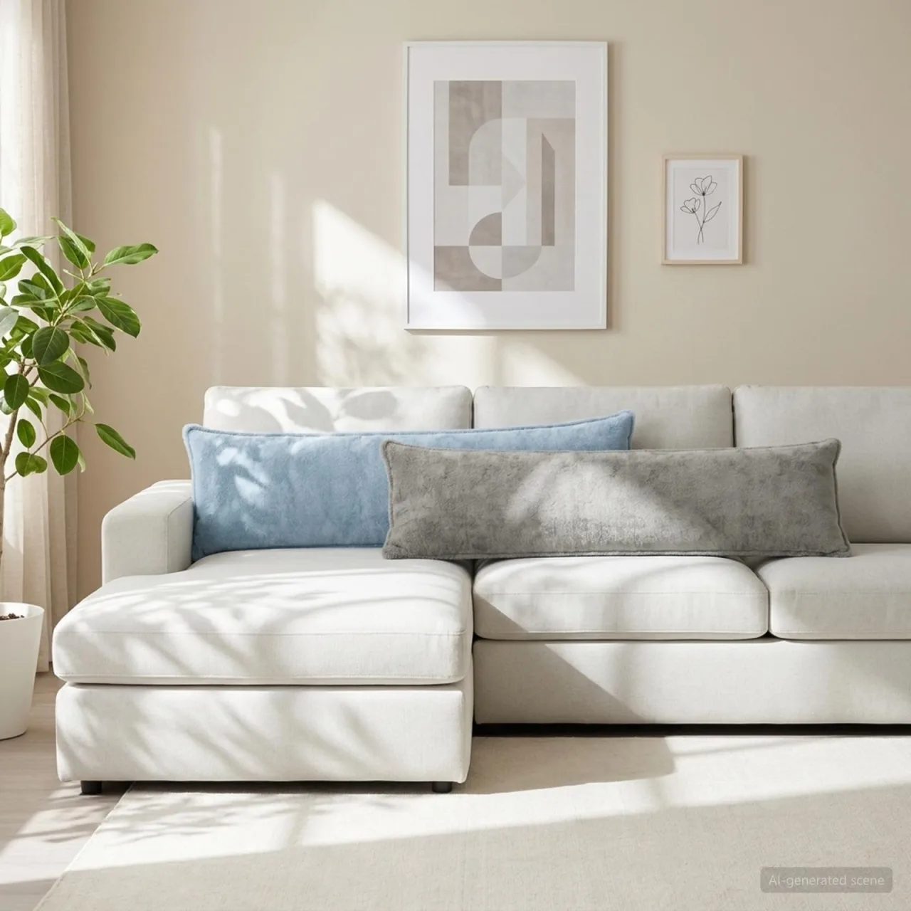 vidaXL Husă pentru pernă HOUTEN Gri deschis 40 x 145 cm