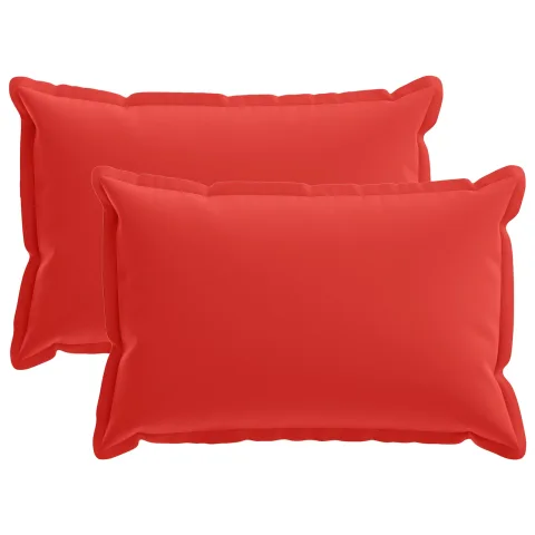 vidaXL Husă pentru pernă 2 buc. HOUTEN Roșu 40 x 60 cm Poliester