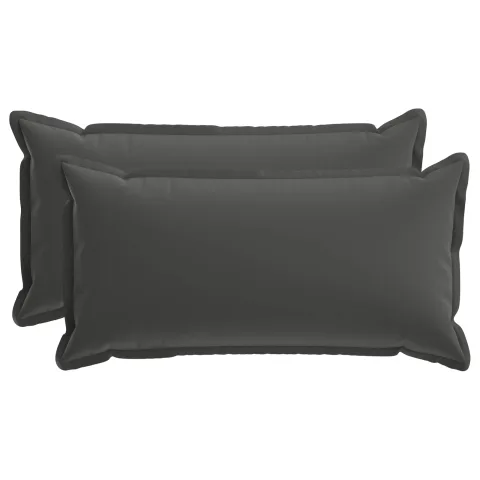 vidaXL Husă pentru pernă 2 buc. HOUTEN Antracit 40 x 70 cm Poliester
