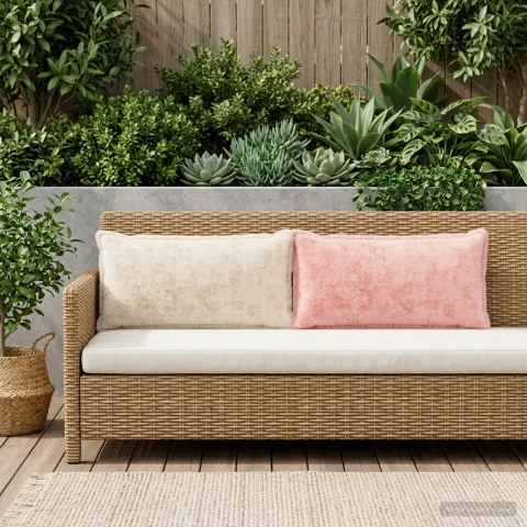 vidaXL Husă pentru pernă 12 buc. HOUTEN Roz 40 x 80 cm
