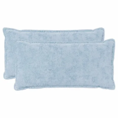 vidaXL Husă pentru pernă 2 buc. HOUTEN Albastru deschis 40 x 80 cm
