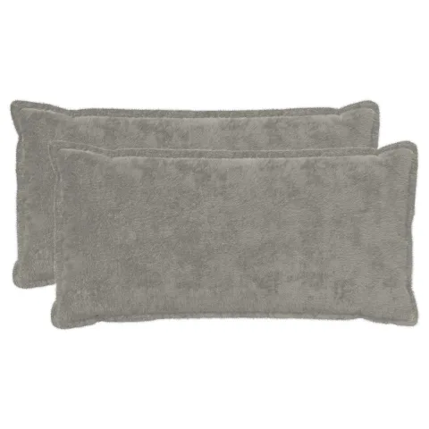 vidaXL Husă pentru pernă 2 buc. HOUTEN Gri deschis 40 x 80 cm