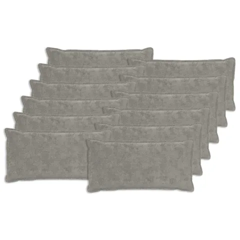 vidaXL Husă pentru pernă 12 buc. HOUTEN Gri deschis 40 x 80 cm
