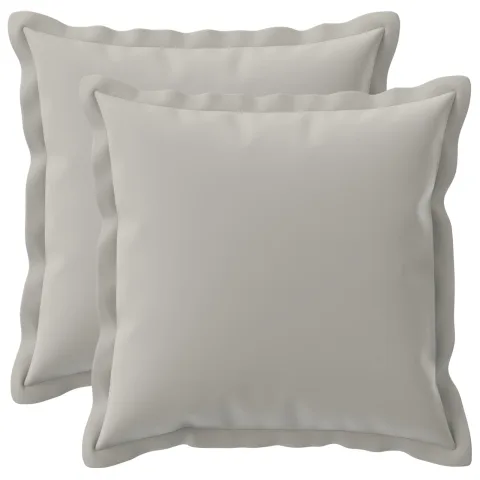 vidaXL Husă pentru pernă 2 buc. HOUTEN Gri 50 x 50 cm Poliester