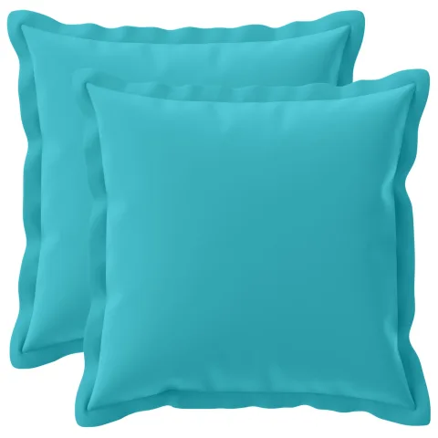 vidaXL Husă pentru pernă 2 buc. HOUTEN Turcoaz 50 x 50 cm Poliester