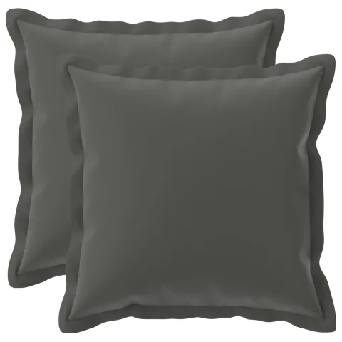 vidaXL Husă pentru pernă 2 buc. HOUTEN Antracit 50 x 50 cm Poliester