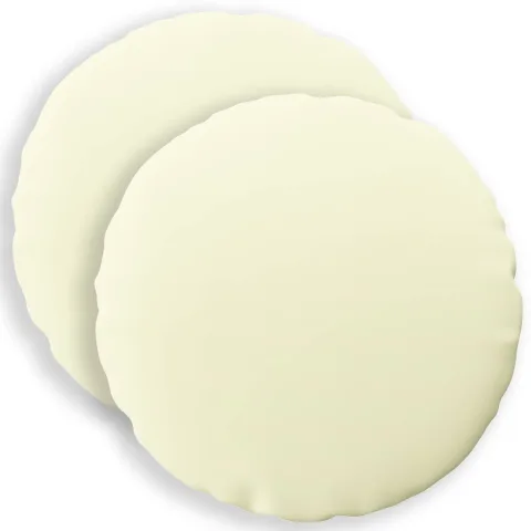 vidaXL Husă pentru pernă 2 pcs HEERLEN Crem Ø 30 cm Poliester