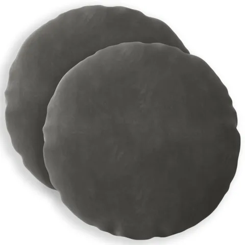 vidaXL Husă pentru pernă 2 pcs HEERLEN Gri închis Ø 40 cm Catifea