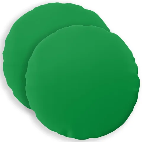 vidaXL Husă pentru pernă 2 pcs HEERLEN Verde Ø 50 cm Poliester