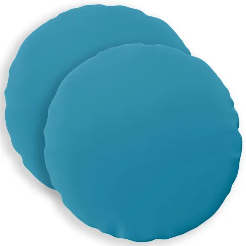 vidaXL Husă pentru pernă 2 pcs HEERLEN Albastru deschis Ø 50 cm