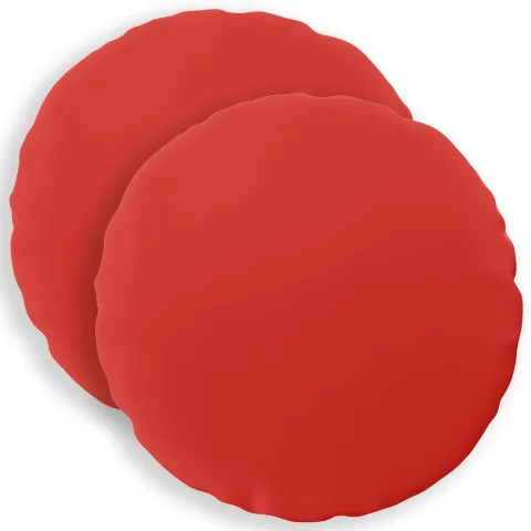 vidaXL Husă pentru pernă 2 pcs HEERLEN Roșu Ø 50 cm Poliester