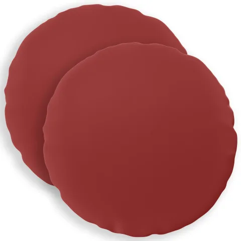 vidaXL Husă pentru pernă 2 pcs HEERLEN Roșu Vin Ø 50 cm Poliester