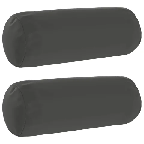 vidaXL Husă pentru pernă 2 pcs HEERLEN Antracit Ø 15 x 40 cm Poliester