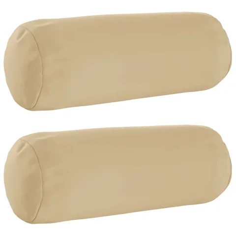 vidaXL Husă pentru pernă 2 pcs HEERLEN Bej Ø 15 x 40 cm Poliester