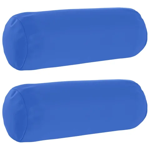 vidaXL Husă pentru pernă 2 pcs HEERLEN Albastru regal Ø 15 x 40 cm