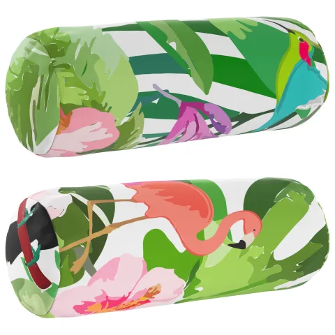 vidaXL Husă pentru pernă 2 pcs HEERLEN Multicolour Ø 15 x 40 cm