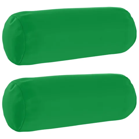vidaXL Husă pentru pernă 2 pcs HEERLEN Verde Ø 15 x 40 cm Poliester