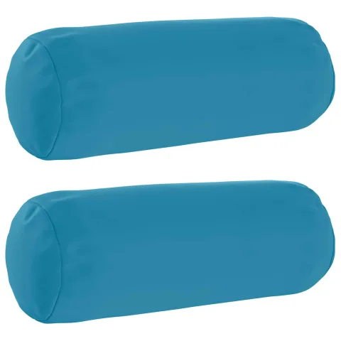 vidaXL Husă pentru pernă 2 pcs HEERLEN Albastru deschis Ø 15 x 40 cm