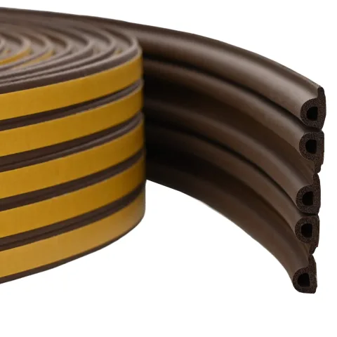 vidaXL Banda adeziva pentru feronerie Maro 9 x 6 mm 50 m Spumă EPDM