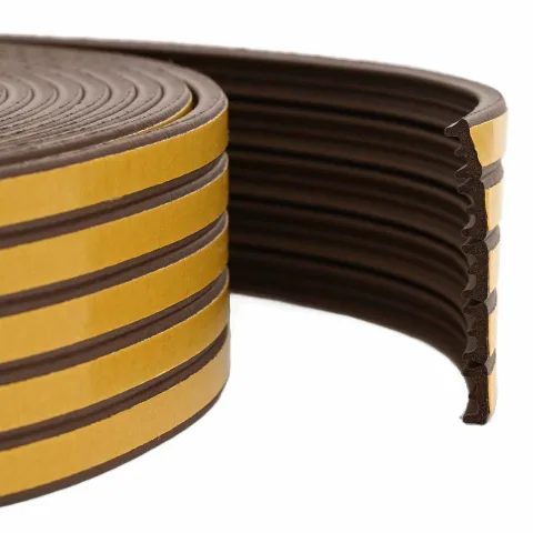 vidaXL Banda adeziva pentru feronerie Maro 9 x 4 mm 12 m Spumă EPDM