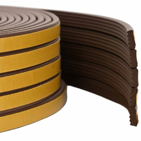 vidaXL Banda adeziva pentru feronerie Maro 10 x 4 mm 12 m Spumă EPDM