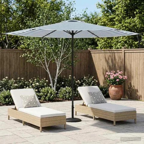 vidaXL Parasol de Grădină 300 x 300 cm Poliester Dreptunghiular