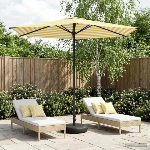 vidaXL Umbrelă de grădină cu bază 270 x 270 cm Poliester