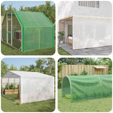 vidaXL Împătură cu ochiuri Verde 3 x 3 m 260 gsm PE