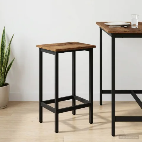 vidaXL Scaun de bar Lemn vechi 40 x 32 x 74 cm Lemn prelucrat