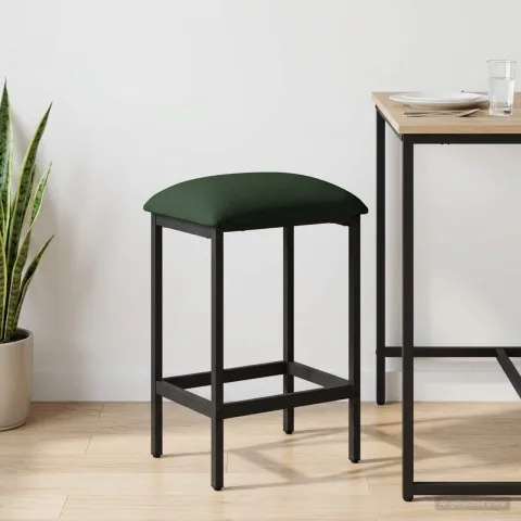 vidaXL Scaun de bar Verde închis 40 x 32 x 74 cm Lemn prelucrat