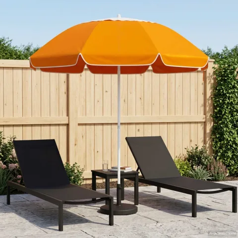 vidaXL Parasol de Grădină 240 cm Poliester 170T Portocaliu