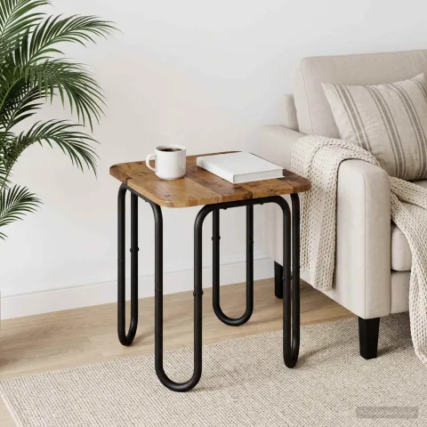 vidaXL Masă de cafea Lemn vechi 40 x 40 x 45 cm Lemn prelucrat